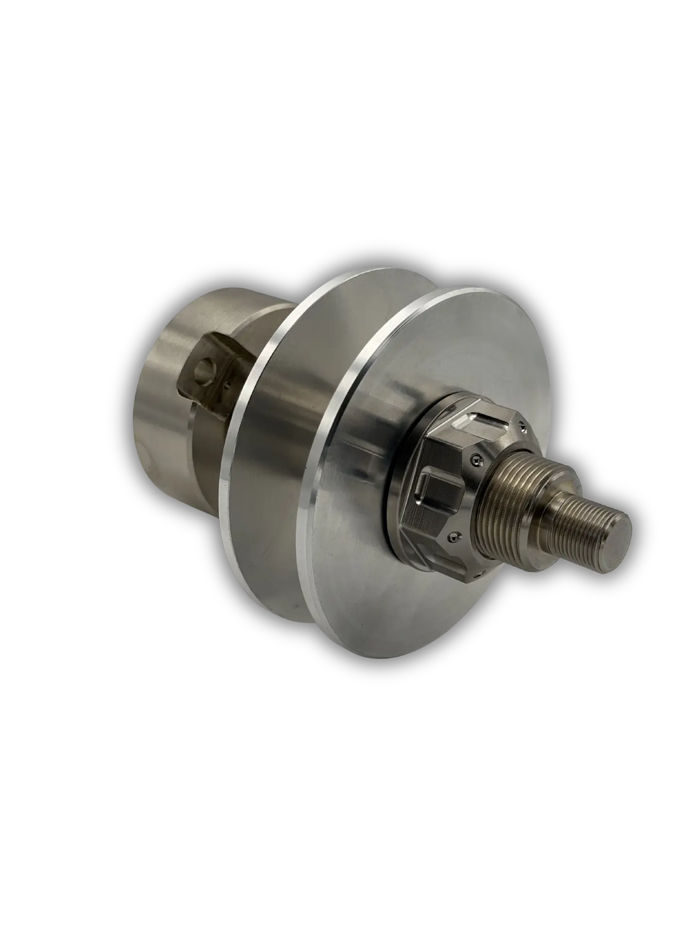 Short polishing shaft, 25 mm diameter, one wheel, M14