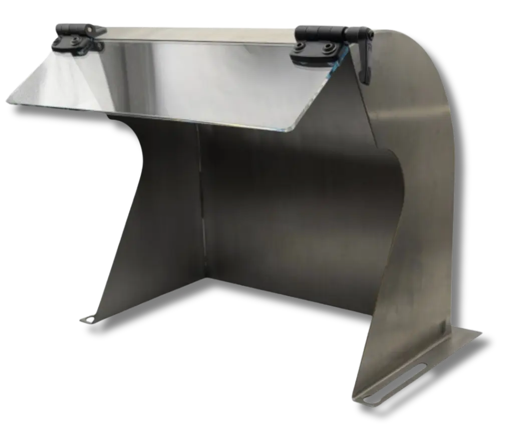 Polishing hood for cloth wheels up to 250 mm diameter