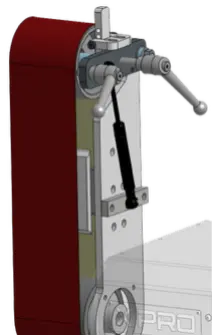 Belt system, 100 by 1000 mm, with ceramic backing plate